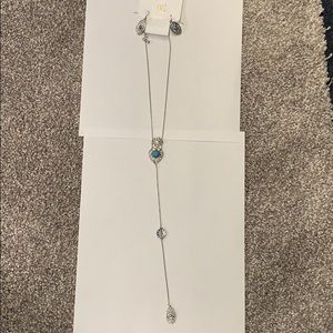 NWT Turquoise necklace and earrings set.